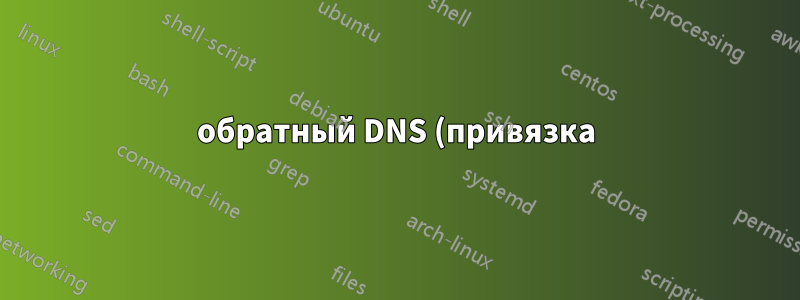 обратный DNS (привязка) для одного IP/машины в нечастной сети