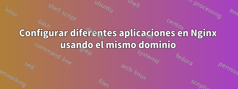 Configurar diferentes aplicaciones en Nginx usando el mismo dominio