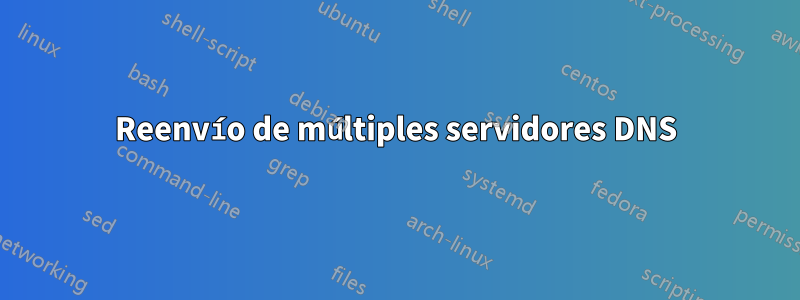 Reenvío de múltiples servidores DNS