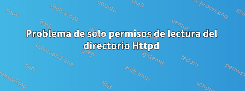 Problema de solo permisos de lectura del directorio Httpd