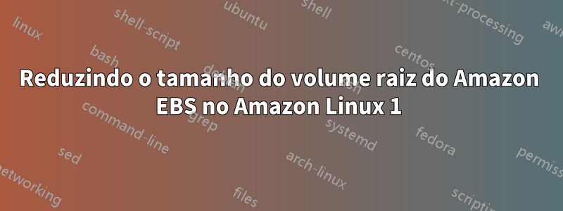 Reduzindo o tamanho do volume raiz do Amazon EBS no Amazon Linux 1