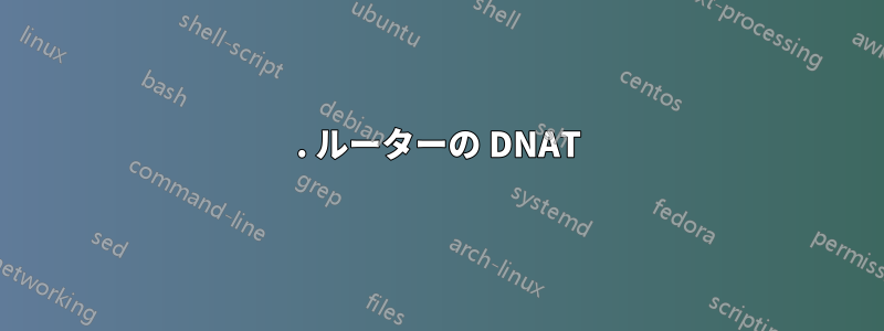 1. ルーターの DNAT