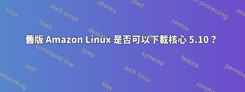 舊版 Amazon Linux 是否可以下載核心 5.10？