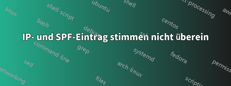 520 IP- und SPF-Eintrag stimmen nicht überein