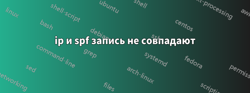 520 ip и spf запись не совпадают