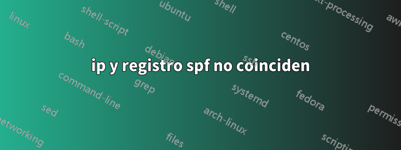 520 ip y registro spf no coinciden