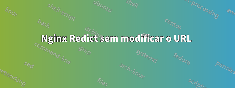 Nginx Redict sem modificar o URL