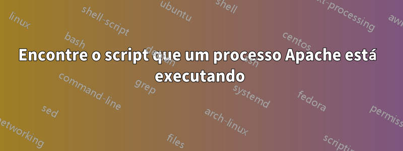 Encontre o script que um processo Apache está executando