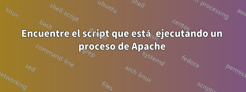 Encuentre el script que está ejecutando un proceso de Apache