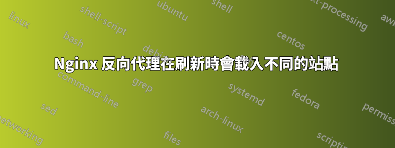 Nginx 反向代理在刷新時會載入不同的站點