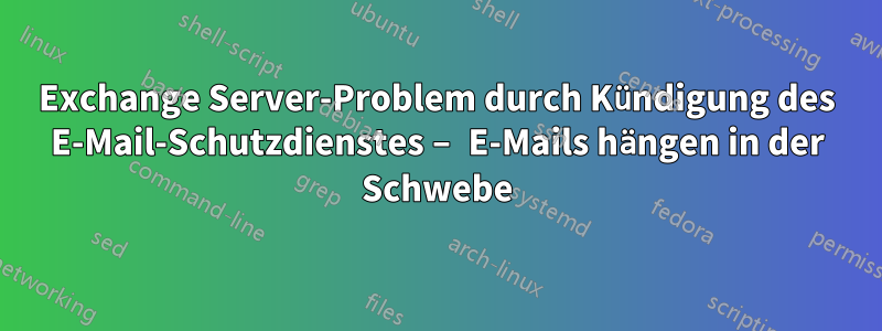 Exchange Server-Problem durch Kündigung des E-Mail-Schutzdienstes – E-Mails hängen in der Schwebe