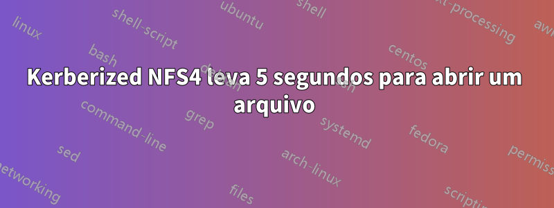 Kerberized NFS4 leva 5 segundos para abrir um arquivo