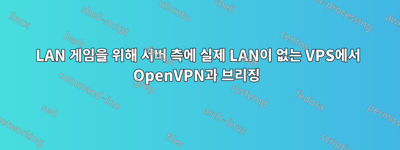 LAN 게임을 위해 서버 측에 실제 LAN이 없는 VPS에서 OpenVPN과 브리징 