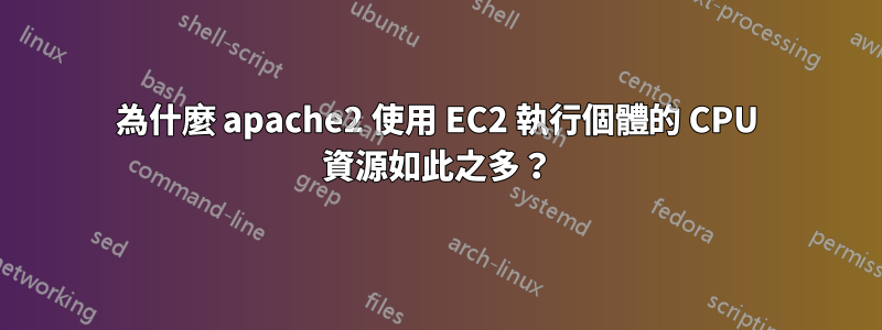 為什麼 apache2 使用 EC2 執行個體的 CPU 資源如此之多？