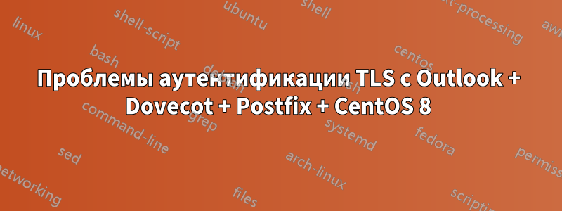 Проблемы аутентификации TLS с Outlook + Dovecot + Postfix + CentOS 8