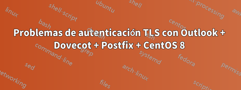 Problemas de autenticación TLS con Outlook + Dovecot + Postfix + CentOS 8