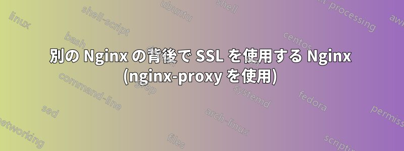 別の Nginx の背後で SSL を使用する Nginx (nginx-proxy を使用)