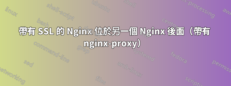 帶有 SSL 的 Nginx 位於另一個 Nginx 後面（帶有 nginx-proxy）