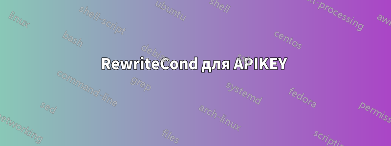 RewriteCond для APIKEY