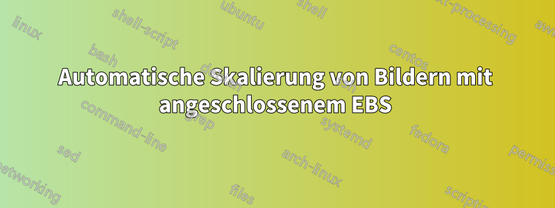 Automatische Skalierung von Bildern mit angeschlossenem EBS