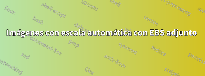 Imágenes con escala automática con EBS adjunto