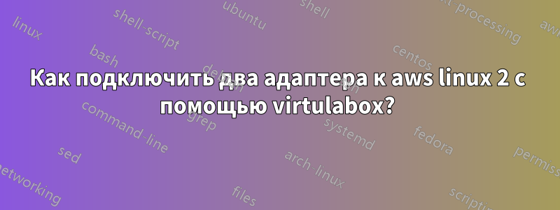 Как подключить два адаптера к aws linux 2 с помощью virtulabox?