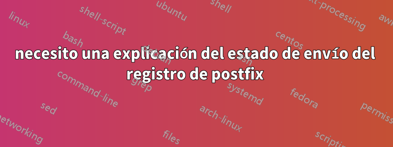 necesito una explicación del estado de envío del registro de postfix