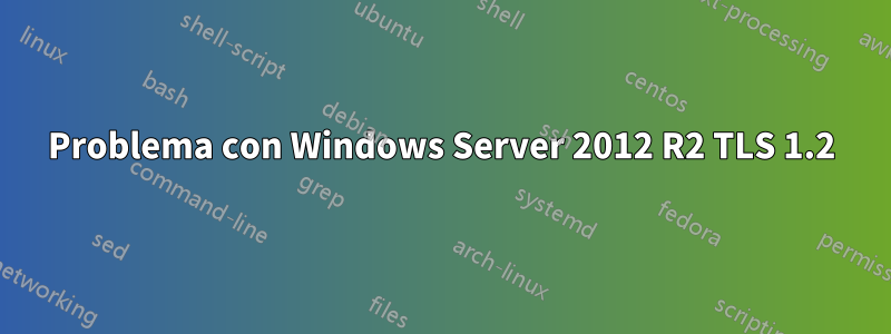 Problema con Windows Server 2012 R2 TLS 1.2