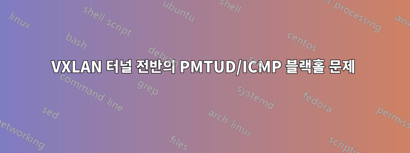 VXLAN 터널 전반의 PMTUD/ICMP 블랙홀 문제