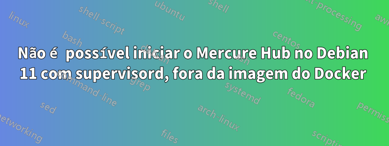 Não é possível iniciar o Mercure Hub no Debian 11 com supervisord, fora da imagem do Docker