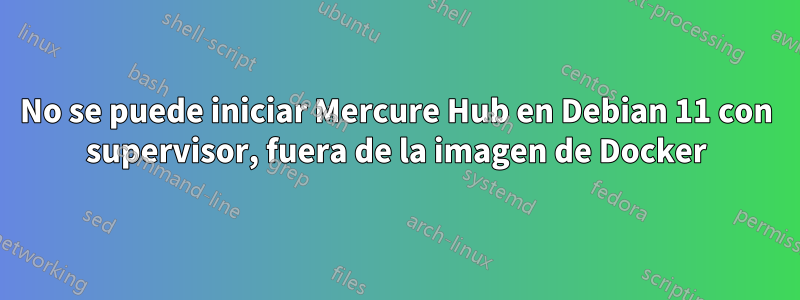 No se puede iniciar Mercure Hub en Debian 11 con supervisor, fuera de la imagen de Docker