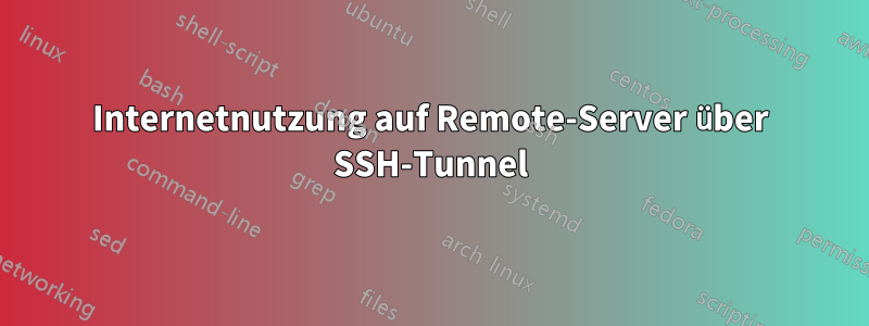 Internetnutzung auf Remote-Server über SSH-Tunnel