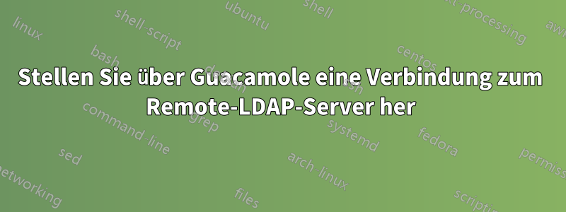 Stellen Sie über Guacamole eine Verbindung zum Remote-LDAP-Server her