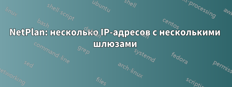 NetPlan: несколько IP-адресов с несколькими шлюзами