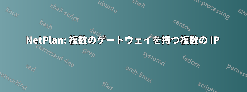 NetPlan: 複数のゲートウェイを持つ複数の IP