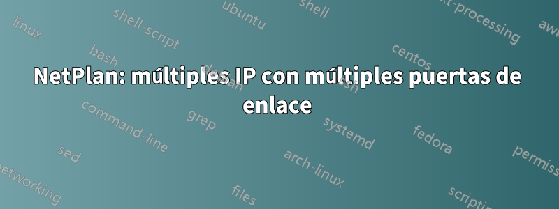 NetPlan: múltiples IP con múltiples puertas de enlace