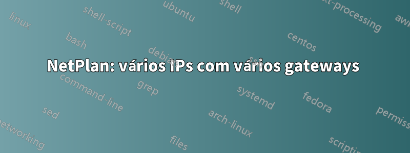 NetPlan: vários IPs com vários gateways