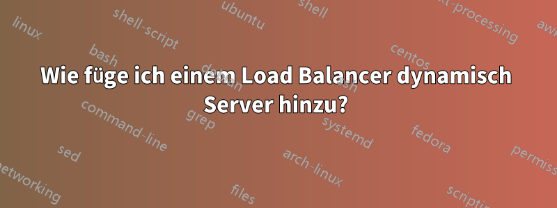 Wie füge ich einem Load Balancer dynamisch Server hinzu?