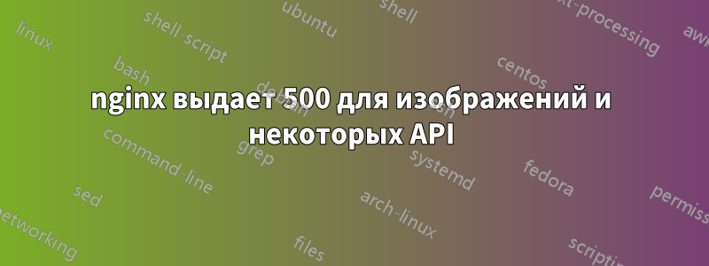 nginx выдает 500 для изображений и некоторых API