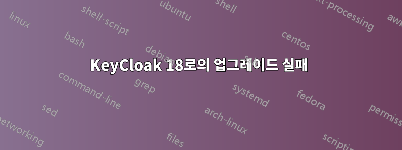 KeyCloak 18로의 업그레이드 실패