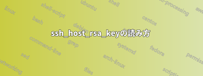 ssh_host_rsa_keyの読み方