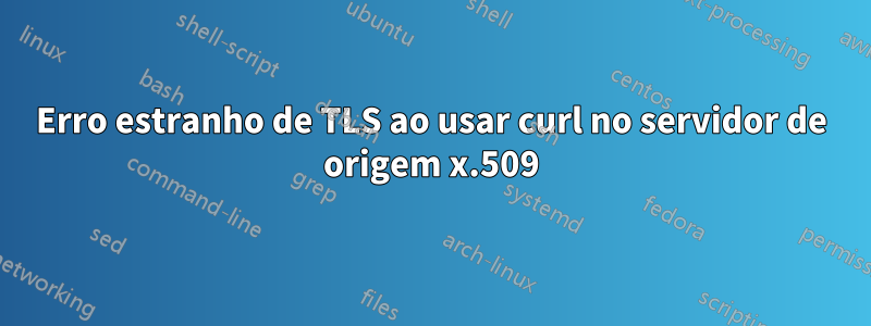 Erro estranho de TLS ao usar curl no servidor de origem x.509