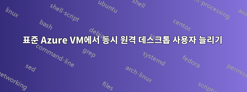 표준 Azure VM에서 동시 원격 데스크톱 사용자 늘리기