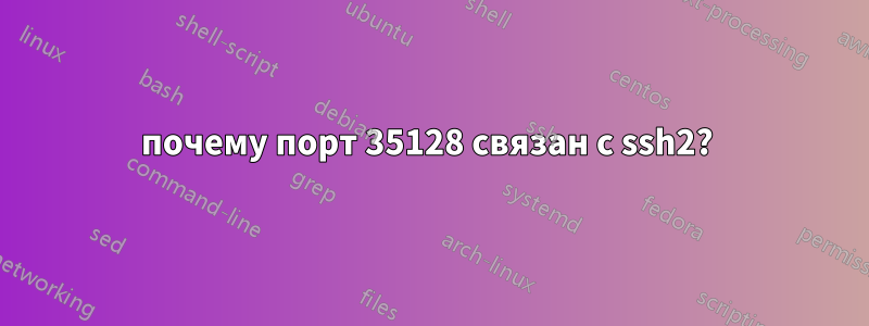 почему порт 35128 связан с ssh2? 