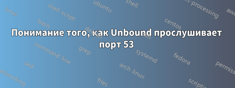 Понимание того, как Unbound прослушивает порт 53