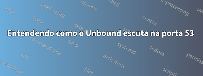 Entendendo como o Unbound escuta na porta 53