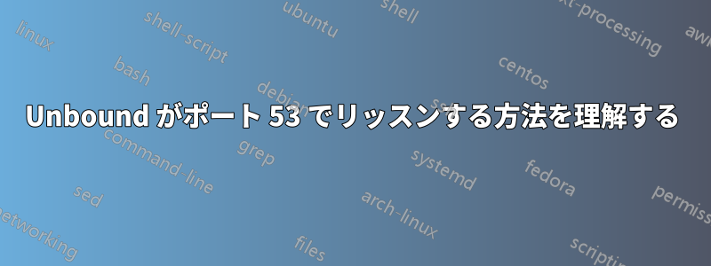 Unbound がポート 53 でリッスンする方法を理解する