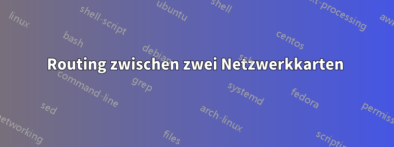 Routing zwischen zwei Netzwerkkarten