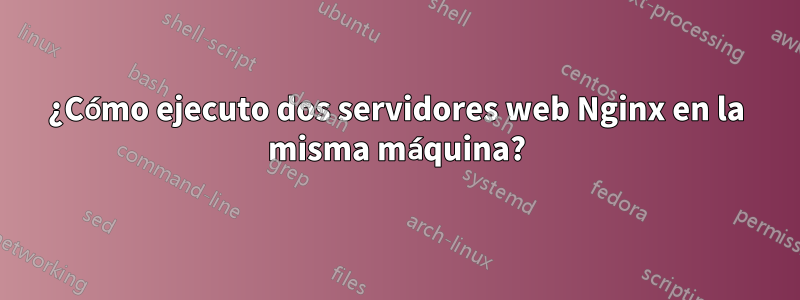 ¿Cómo ejecuto dos servidores web Nginx en la misma máquina?