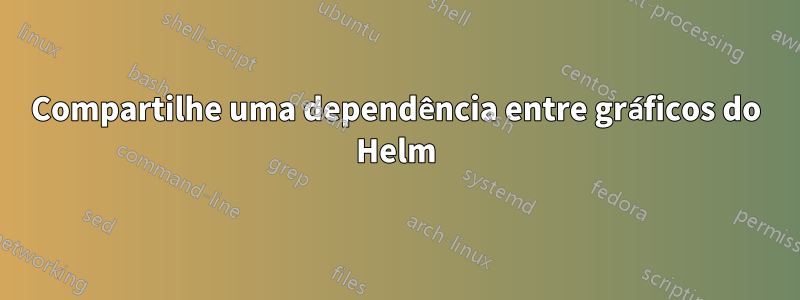 Compartilhe uma dependência entre gráficos do Helm